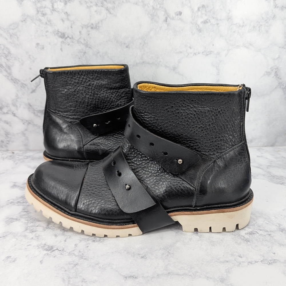 Umberto Luce Deyoung Leather Moto Boots